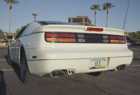 Nissan 300ZX with license plate reading AEX